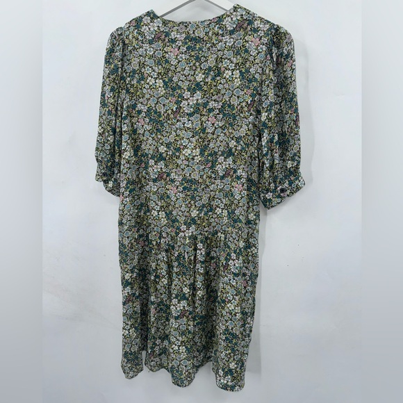 ZADIG & VOLTAIRE Risla Dress Medium Risla Liberty-floral Crinkle Dress In Gelb - Picture 9 of 11